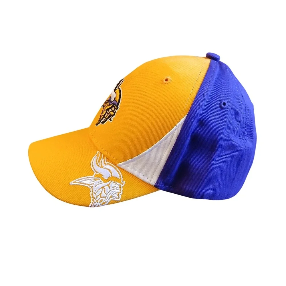 NFL‎ Team Apparel Minnesota Vikings Kids Hat Purple Gold Adjustable Baseball Cap